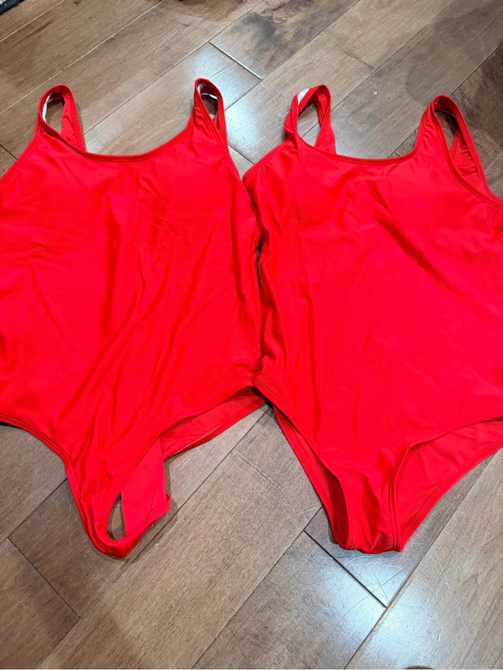 Girls Red One-Piece Swimsuit - Classic Tank Style